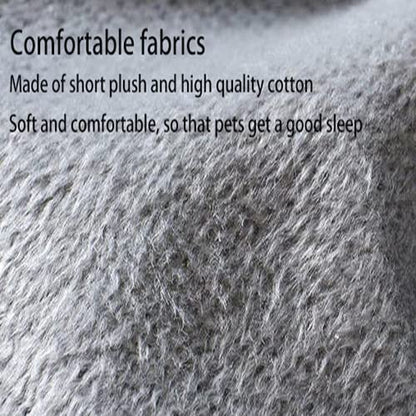 MiawP Cat Cave Bed – 2-in-1 Cat House with Hanging Toy for Cats & Small Dogs (Grey)