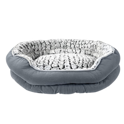 MiawP Fluffy Calming Pet Bed – Machine Washable Plush Anti-Anxiety Bed (Medium Size)