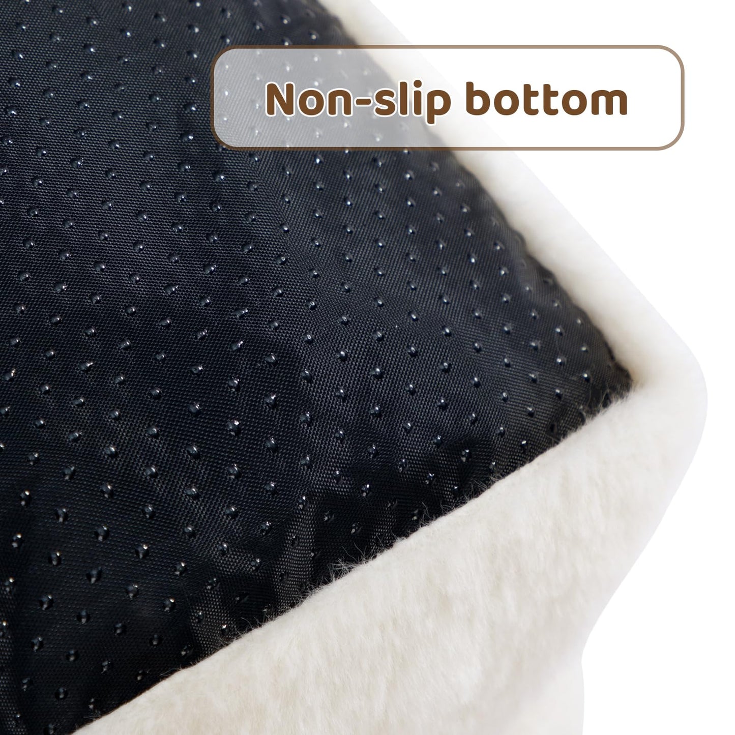 MiawP Plush Cat Sofa Bed – Soft Breathable Pet Couch for Cats & Puppies (Beige)